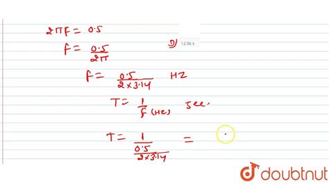 relation between frequency and omega